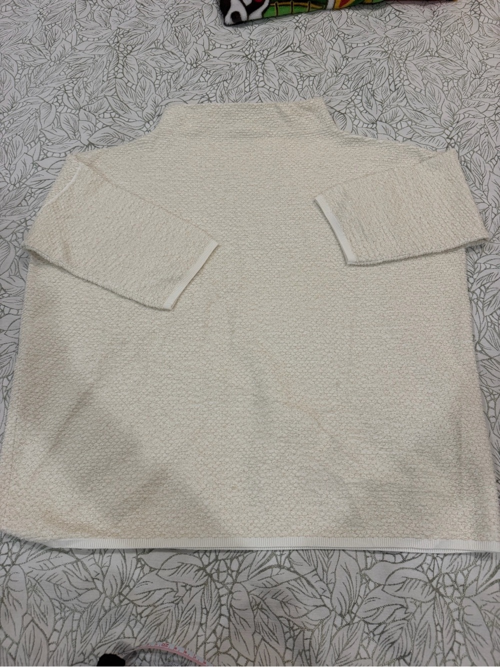 MaxMara Cream Textured Cowl Neck Sweater